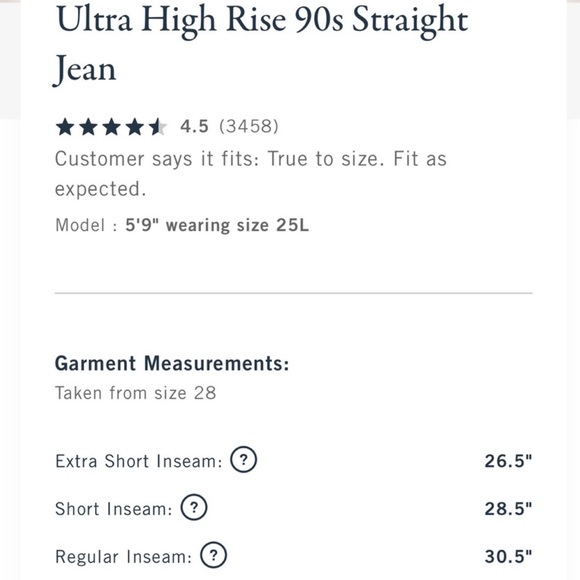 A&F Curve Love 90s Straight Ultra High Rise Dark Wash Ripped Jeans - Picture 12 of 13